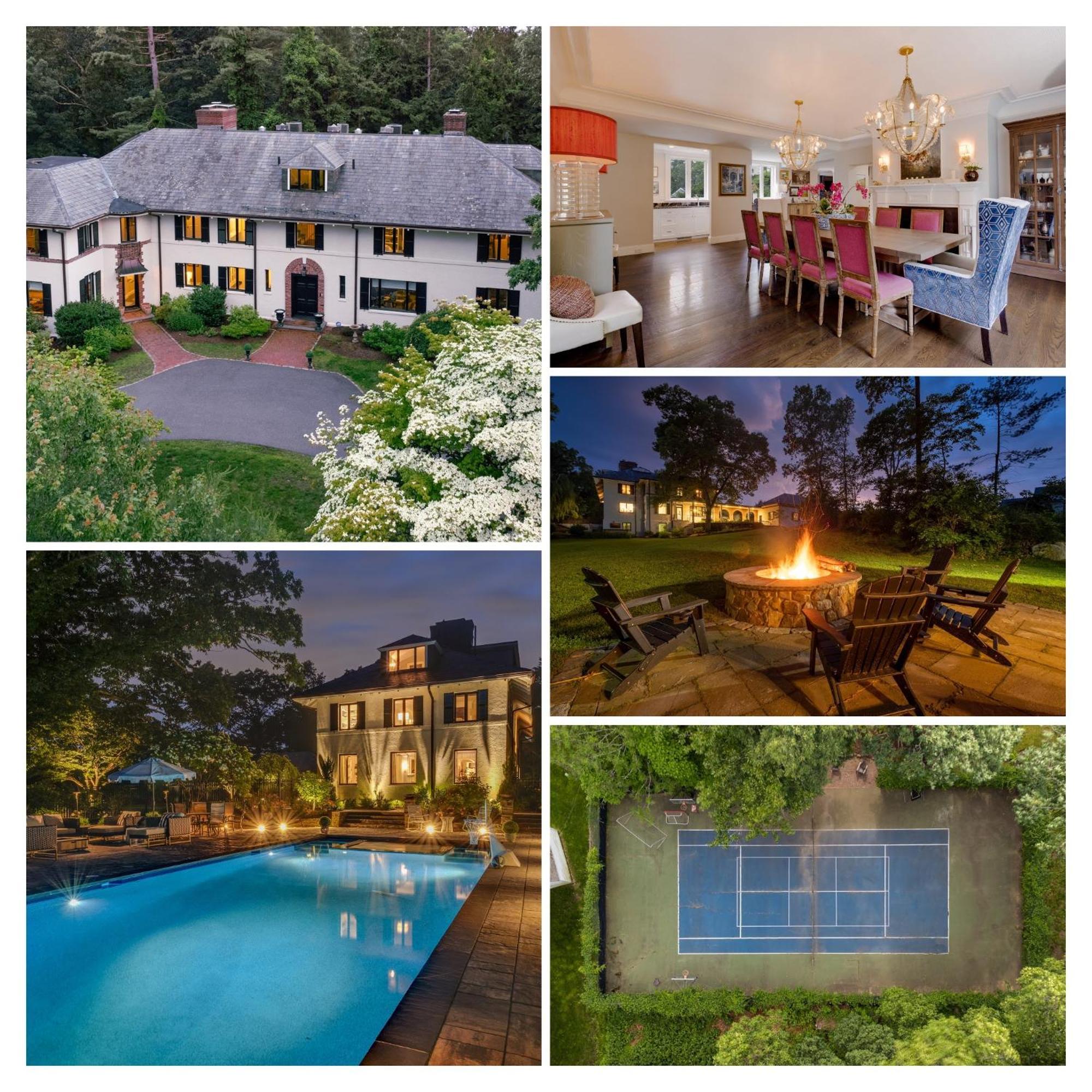 Boston Mansion Heated Pool Fire Pit Tennis ニーダム エクステリア 写真